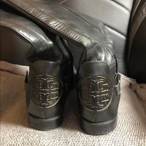 Tory Burch black leather boots size 9